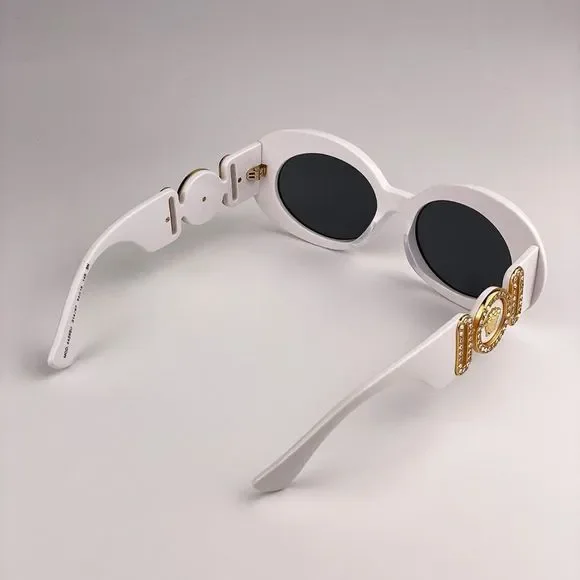 Versace VE4426BU 314/87 MAXI MEDUSA BIGGIE Sunglasses White Gray Oval Women - Picture 12 of 14